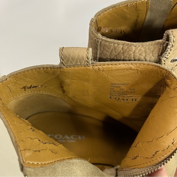 COACH Haven Leather Ankle Booties - Picture 9 of 14